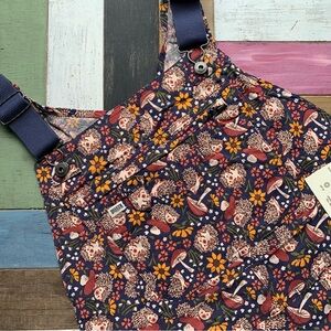 NWT Duluth XL x31” Heirloom Gardening Bib Overalls Dusk Blue Fall Hedgehog Farm